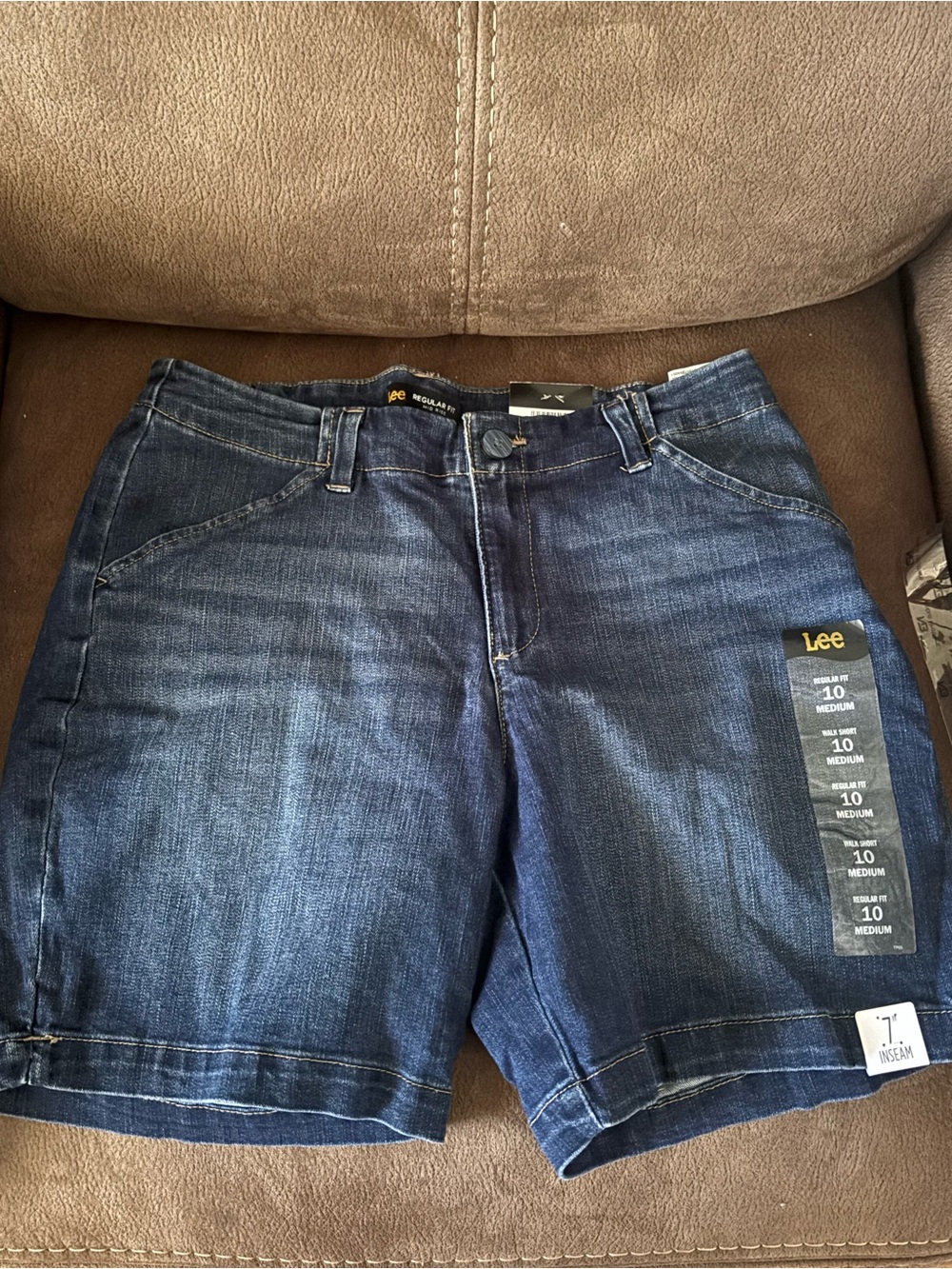 Lee Men’s Indigo Blue Denim Shorts